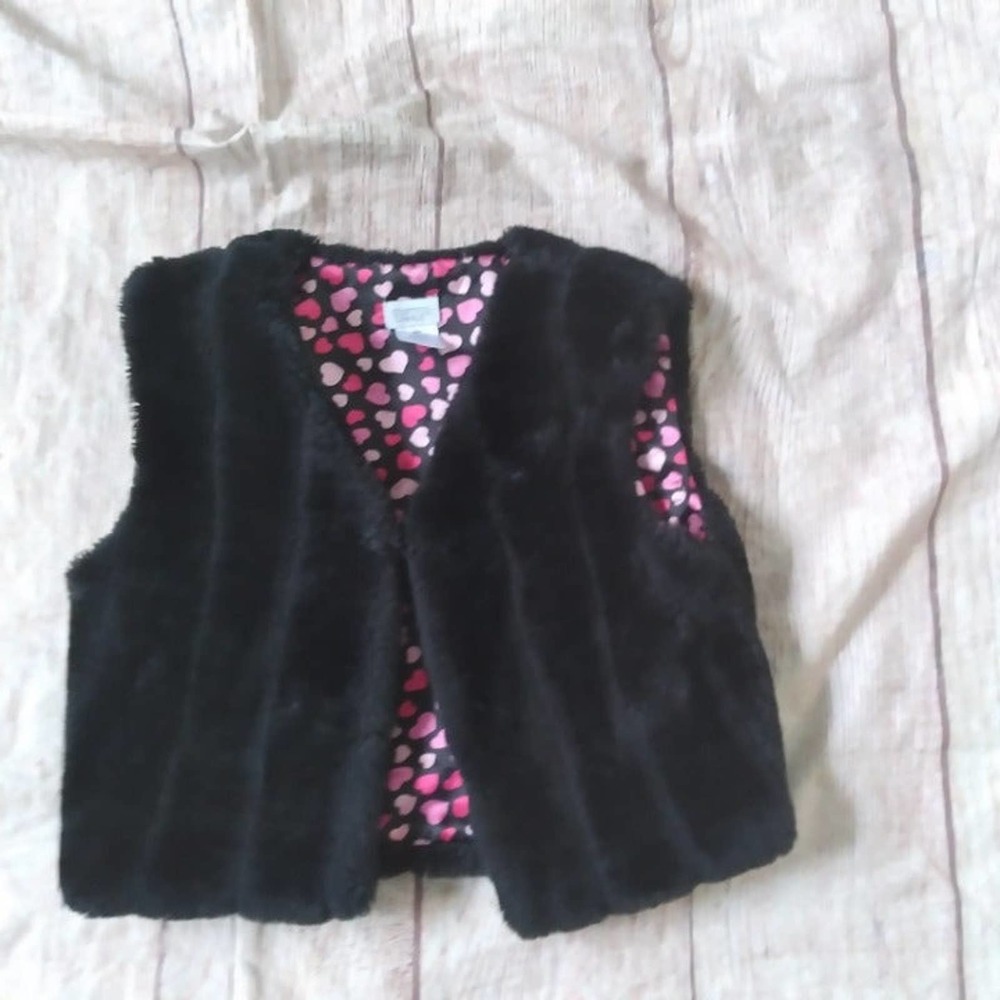 Charming Charlie faux fur vest size S/M